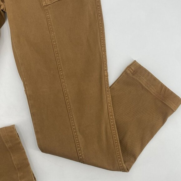 Spanx Stretch Twill Utility Pant Size Small Acorn Brown Pull On Slimming - Picture 4 of 14
